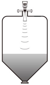 導(dǎo)波雷達(dá)液位計錐形罐安裝示意圖